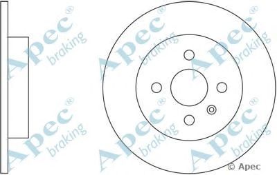 APEC BRAKING dsk2352 -  Тормозной диск
